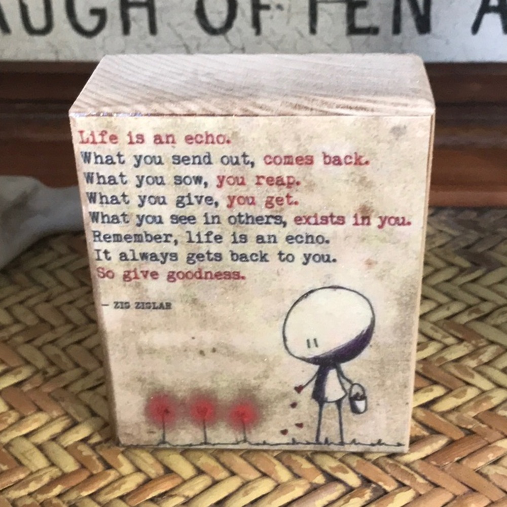 🌲3 for $20🌲 Inspirational Wood Sitter